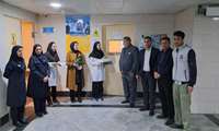گرامیداشت روز رادیولوژی با حضور مسوولین ارشد بیمارستان در مرکز تصویر برداری این مرکز 