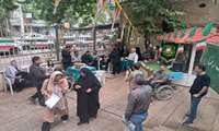 حال و هوای چایخانه امام رضای بیمارستان امام حسن مجتبی(ع) در روز ولادت حضرت امام رضا(ع) 